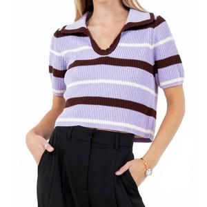 NEW WHITEROOM+CACTUS where you belong top in lavender/brown/ivory